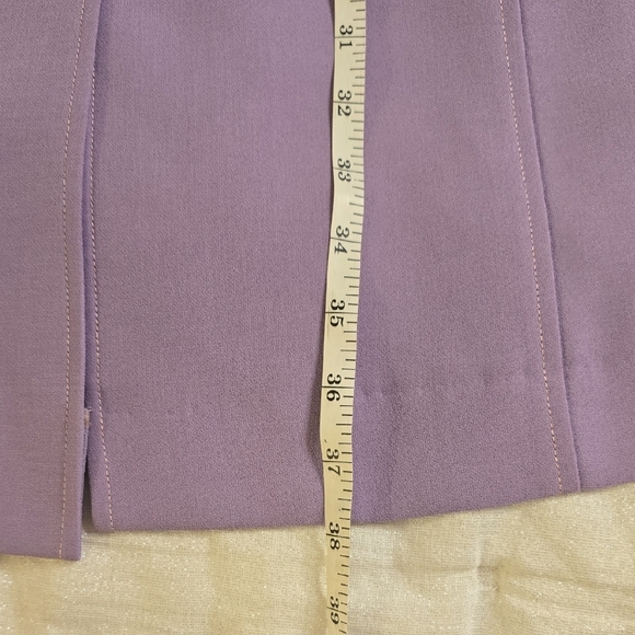FOX LADY Elegant Purple Trench Coat with Tailored Fit - Picture 10 of 13